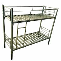 Picture of Al Mubarak Heavy Steel Dual Bunk Bed with Ladder, HK-4, Silver