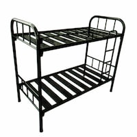 Picture of Al Mubarak Steel Dual Bunk Bed with Ladder, BD-2, Black