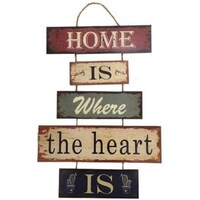 Picture of Home is where the Heart is Wooden Sign, ELT253F