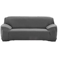 Picture of Stretch 3 Seater Washable Sofa Slipcover, Gray