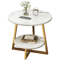 Picture of G&T Double Layer Round End Coffee Table, H221-C