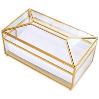 Picture of Anchor Glass Rectangular Decorative Tissue Box