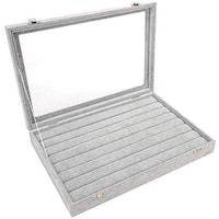 Picture of 7 Line Jewellery Display Organizer Case, Grey