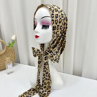 Picture of Al Bait Al Raie Leopard Printed 4 Ways Wearing Ladies Fashion Scarf Hijab