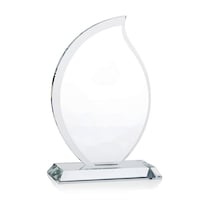 Picture of Giftex Flame Shaped Crystal Trophy Award, 19 cm