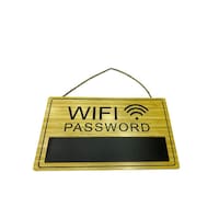 Picture of East Lady Wifi Password Wooden Wall Hanging Sign Board, 23x17x9 Cm