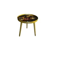 Picture of East Lady Plastic Round Ramadan Side Table, Gold