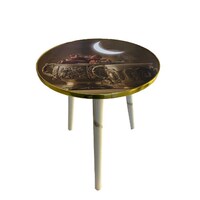 Picture of East Lady Round Wood Ramadan Desgin Side Table