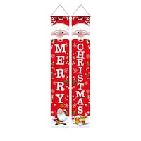 Picture of East Lady Merry Christmas Door Hanging Couplets, Red, 180x30cm, Pack of 2pcs