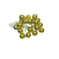 Picture of East Lady Christmas Ball LED String Lights, 3m, Pack of 20 - Gold