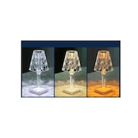Picture of East Lady USB Rechargeable Acrylic Diamond Table Lamp, 12x26cm
