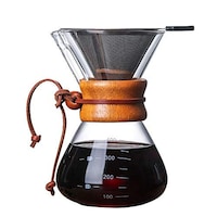 Picture of Coffee Pot With Strainer Filter Set, Transparent, 6 X 16.5 X 10 cm