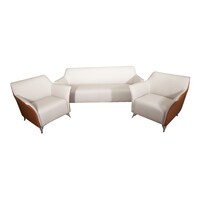 Picture of Huimei Office Sofa Set, Beige & White, XR-1382