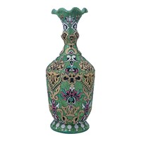 Picture of Handmade Arabic Floral Design Vase, Green