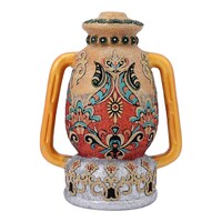 Picture of Handmade Arabic Glitter Embossed Decorative Lantern, Red