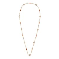 Picture of LovePal Pearl Chain with Orange Stone