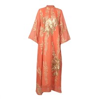 Picture of LovePal Embroidered Design Long Dress, XL-58, Peach
