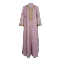 Picture of LovePal Embroidered Button Design Dress, Lavander