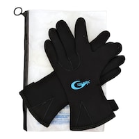 Picture of Chicago Marine Five Finger Wetsuit Diving Gloves, Black