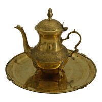 Picture of Tamara Copper Pure Brass Tea Kettle Set