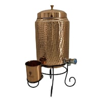 Picture of Tamara Copper Pure Copper Water Dispenser with Stand and Tumbler