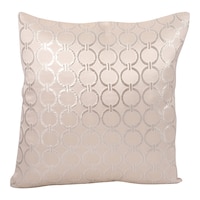 Picture of SIT Allure Polka Pattern Square Pillow Cover With Filler - Silver & Grey