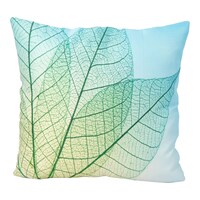 Picture of SIT Botanical Print Square Pillow Cover With Filler - Blue & Green