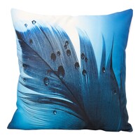 Picture of SIT Feather Droplets Design Square Pillow Cover With Filler