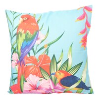 Picture of SIT Leaves and Parrot Design Square Pillow Cover With Filler