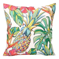 Picture of SIT Printed Pineaple Design Square Pillow Cover With Filler