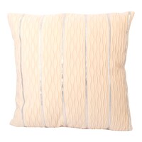 Picture of SIT Silver Striped Square Pillow Cover With Filler