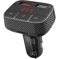 Picture of Promate smarTune-2+ Universal Bluetooth V5.0 Car Fm Modulator with Quick Charge 3.0 Port, Black