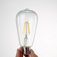 Picture of Edison Bulb, ST64, E27, 6Watt, White
