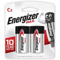 Picture of Energizer C Square Max Alkaline Batteries, E93, Bp2