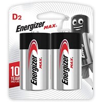 Picture of Energizer D Square Max Alkaline Batteries, E95, Bp2