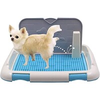 Picture of Gluckluz Indoor Dog Potty Training Tray Pad for Dogs, Blue