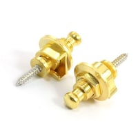 Picture of Dealmux Metal Anti-slip Guitar Strap Lock Button Nails, Gold, Pack of 2