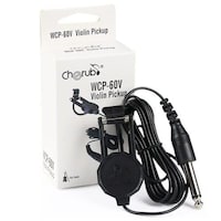 Picture of Mike Music Clip-On Violin Pickup with 1/4" Jack 2.5M Cable, Cherub WCP-60V, Black