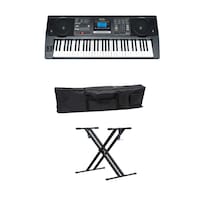 Picture of Mike Music 61 Keys Electronic Piano Keyboard Portable with Bag and Stand, 812