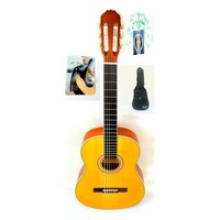Picture of Mike Music 40 Nylon-String Classical Guitar with Bag, Strings, Capo, 40C, Brown