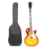 Picture of Mike Music 40" Vintage Electric Guitar Oldless HB Deluxe Honeyburst Gloss with Bag