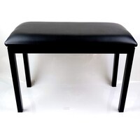 Picture of Mike Music Double Seat Pu Leather Cushion Piano Bench Stool, Black, Piano Bench Double Epd-Black