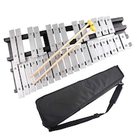 Picture of Mike Music Foldable 30 Note Glockenspiel Xylophone Wooden Frame Aluminum Bars with Bag