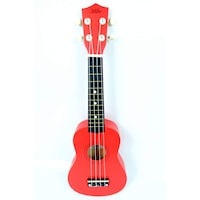 Picture of 21" Mike Ukulele with Bag and Strap Picks, Red