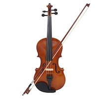 Picture of 4/4 Violin Natural Acoustic Solid Wood Violin Fiddle with Case Rosin
