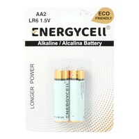 Picture of EnergyCell Alkaline AA Battery, 1.5V, Set of 2
