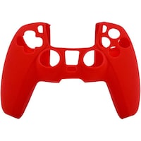 Picture of Leather Texture Camo Silicone PS5 Controller Cover, Red