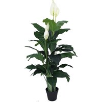 Picture of Yatai Artificial Calla Lilly Plant, White & Green - 90cm