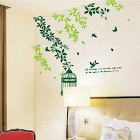 Picture of Organized Home Hanging Vines PVC Wall Sticker, Green