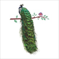 Picture of Organized Home Global Decals 3D Peacock Sticker